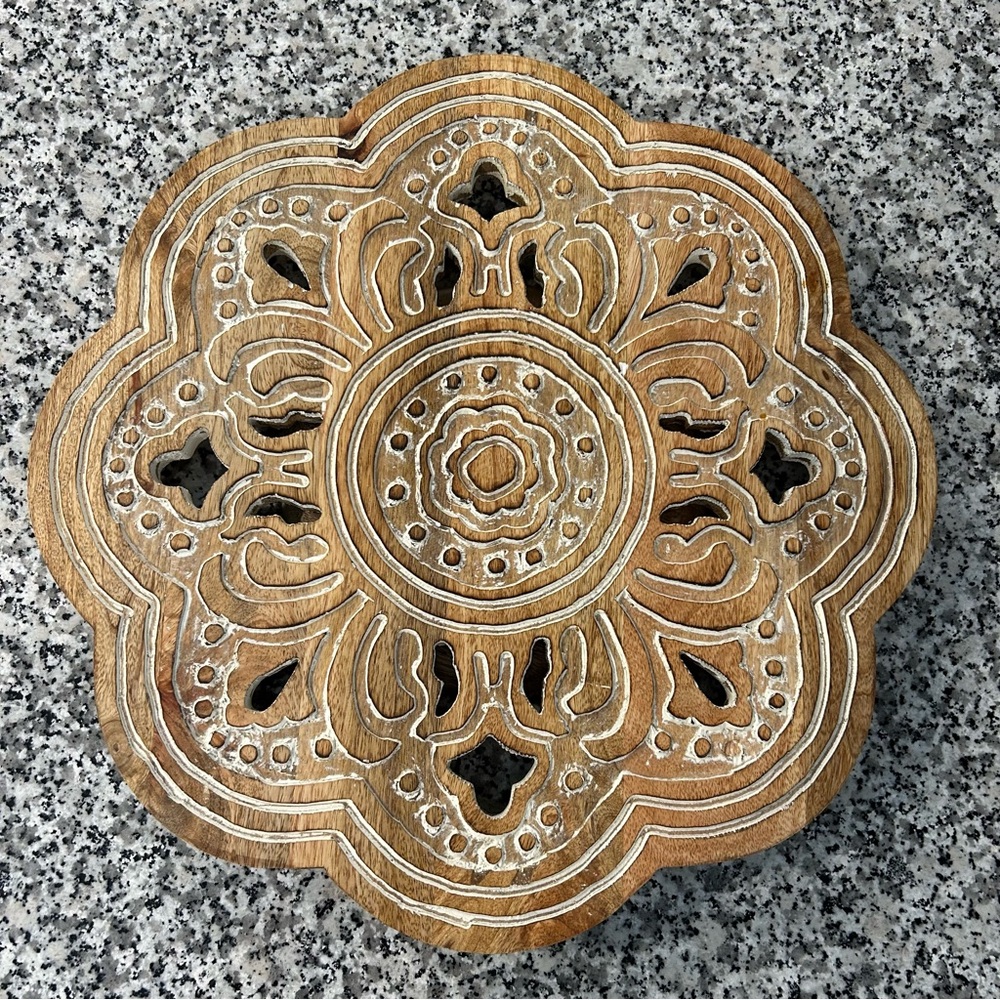 Lazy Susan-wood, beautiful detail